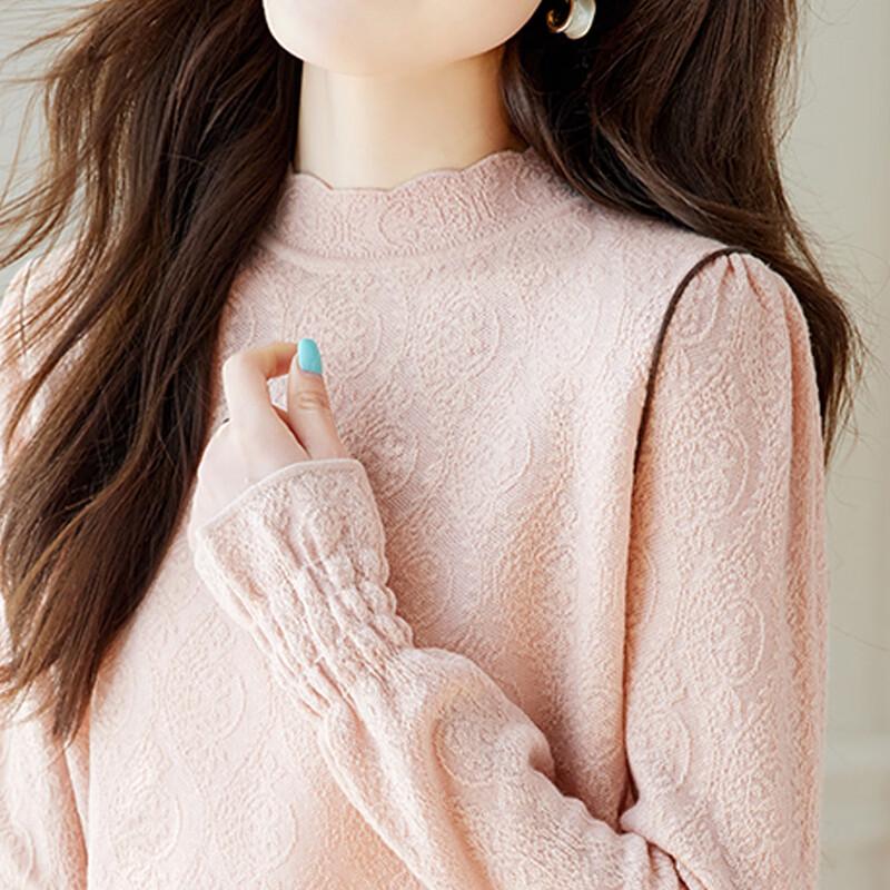 Women's Thin Wool Blend Hollow Knit Top