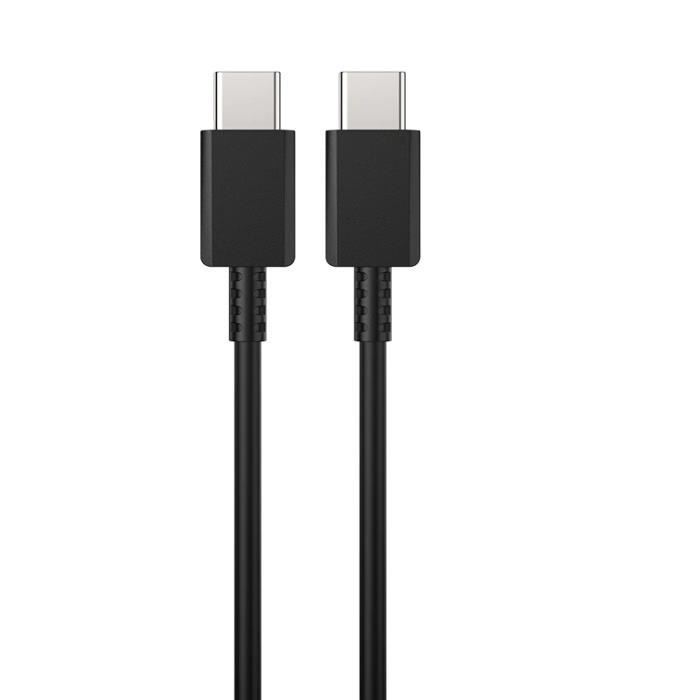 Câble USB-C - PHONILLICO - 1m - Compatible Samsung Galaxy TAB S8/S7 - Lot de 2 - Noir