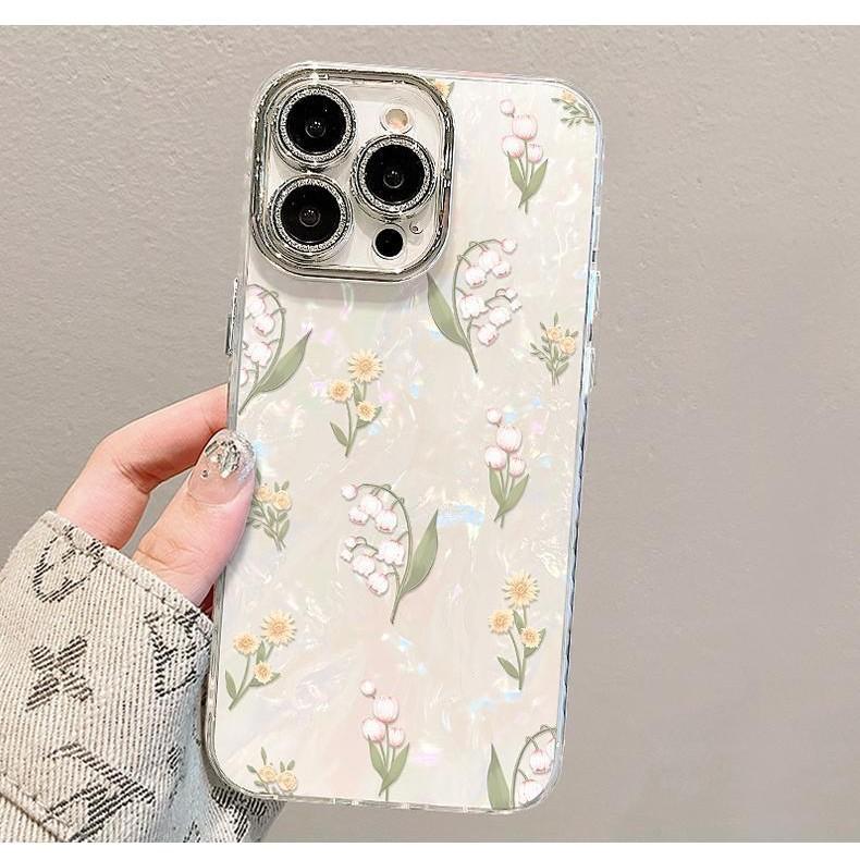 Full Screen Daisies for Apple 16 Promax Personality 15 Brand New 14 Mobile Phone Case for IPhone 13 Electroplating 11 Creative
