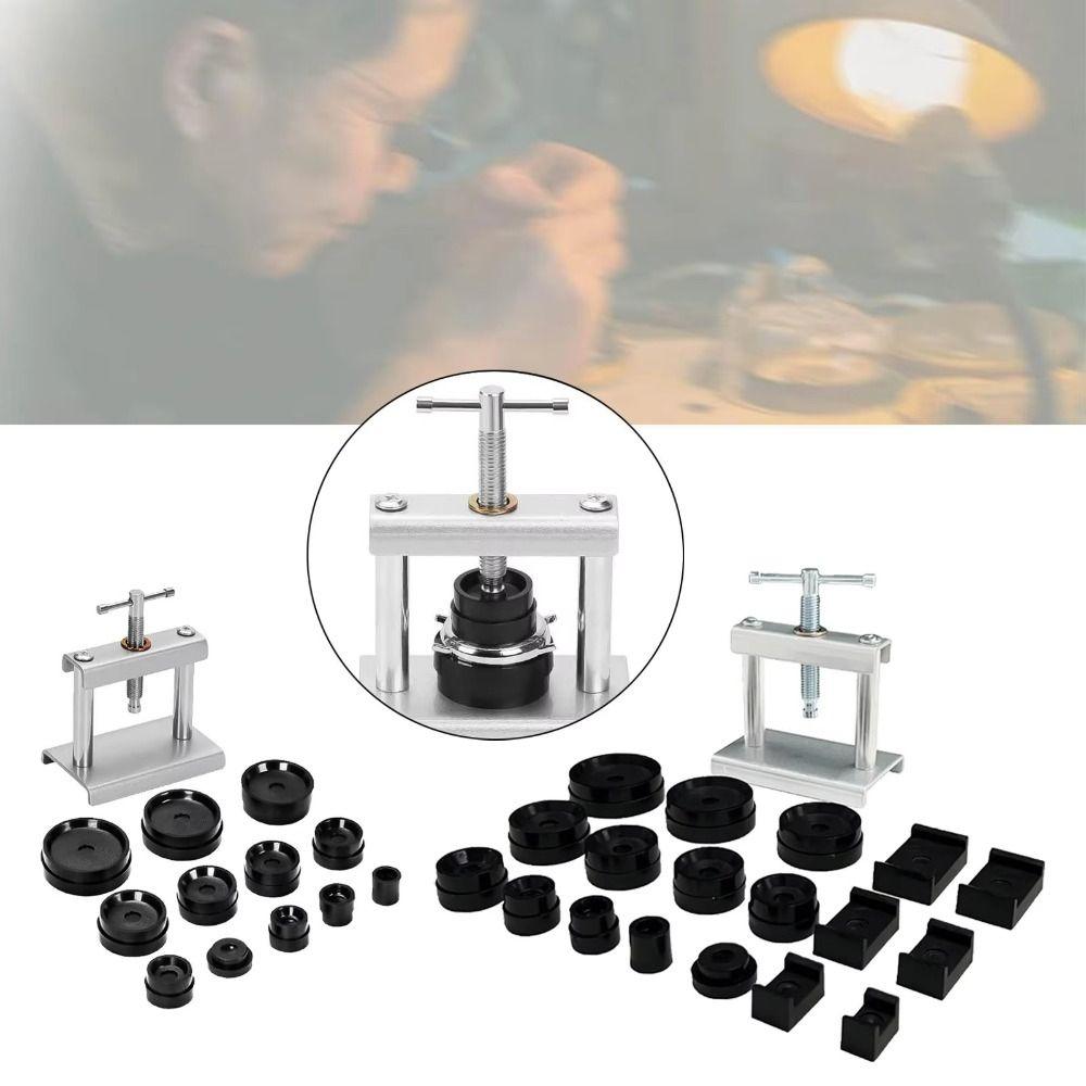 Ear Punch Tool Watch Press Kit 12/ 18 Pressure Plates Back Cover Presser  Maintenance Work