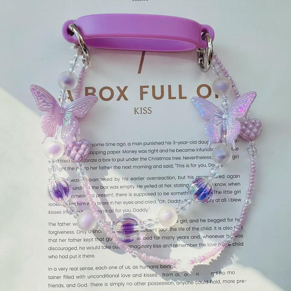 Water Bottle Handle Strap For Stanley Cup 30oz/40oz Portable Cute Crystal Cup Set 6-10cm Silicone Sling Thermos Cup Accessories