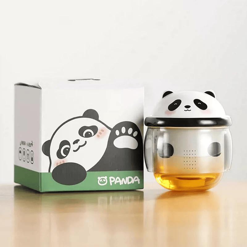 Cute Panda Ceramic Teapot with Infuser