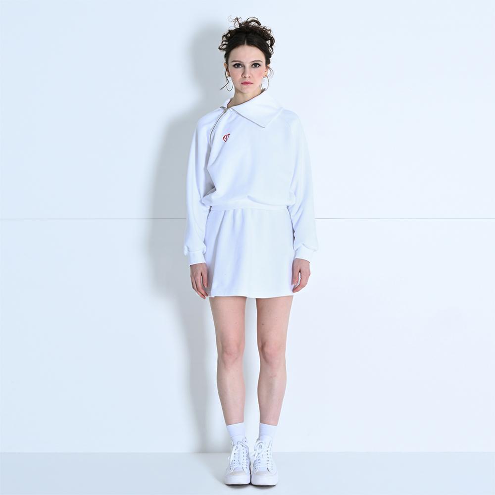 Комплект из юбки с двусторонней молнией Make A Toast Белый Mbdsst001Wh White/Ff