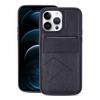 Multifunctional Vertical Flip Card Wallet Holder Vegan Leather Back Phone Case