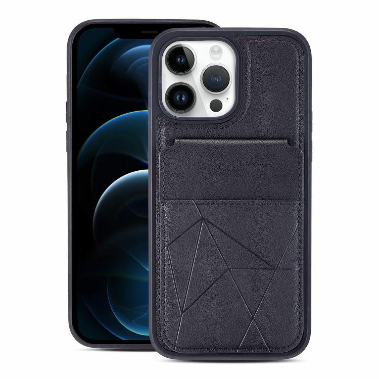 Multifunctional Vertical Flip Card Wallet Holder Vegan Leather Back Phone Case