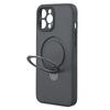 For iPhone 12 Pro Max Case Compatible with MagSafe Kickstand TPU+PC Phone Cover Carbon Fiber Texture