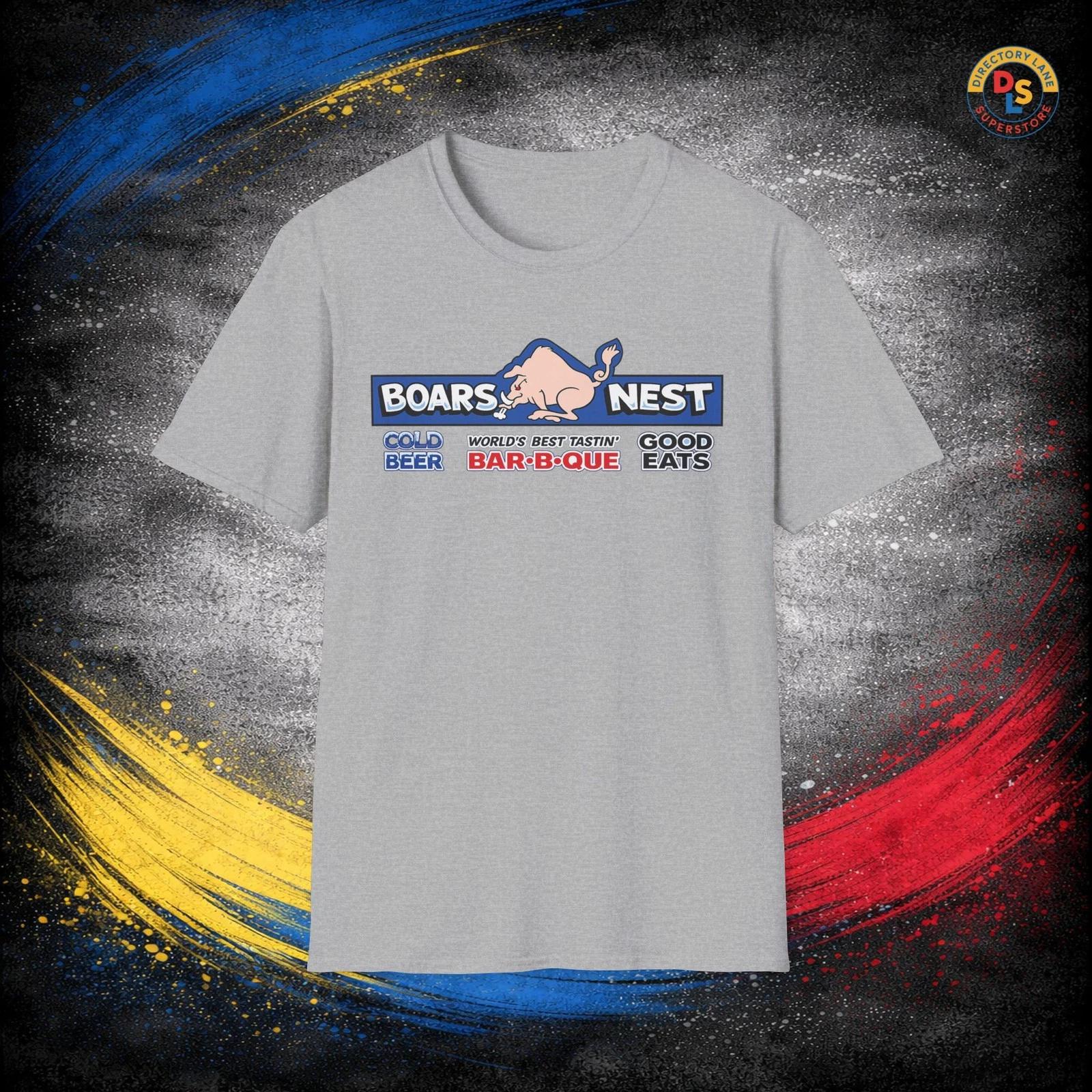 Boars Nest T-Shirt Dukes of Hazzard TV Show Unisex Softstyle Tee L