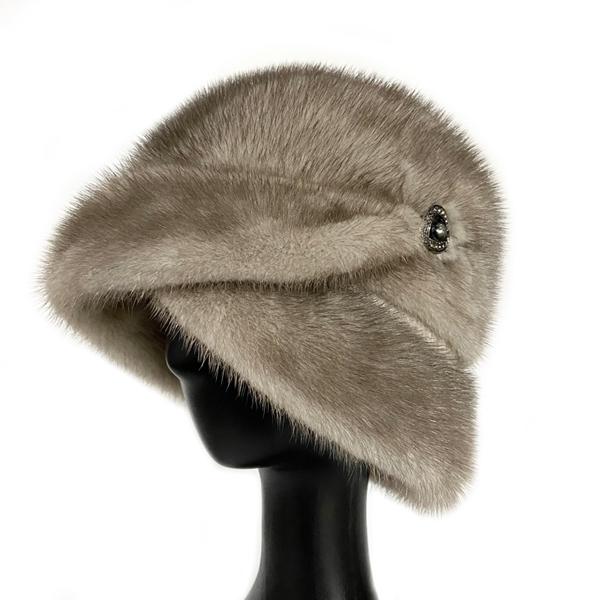 New Snow Hats for Women 2022 Genuine Mink Fur Hat Female Fashion Bucket Hat Diamond Floral Luxury Warm Winter Fedoras Domo Hats