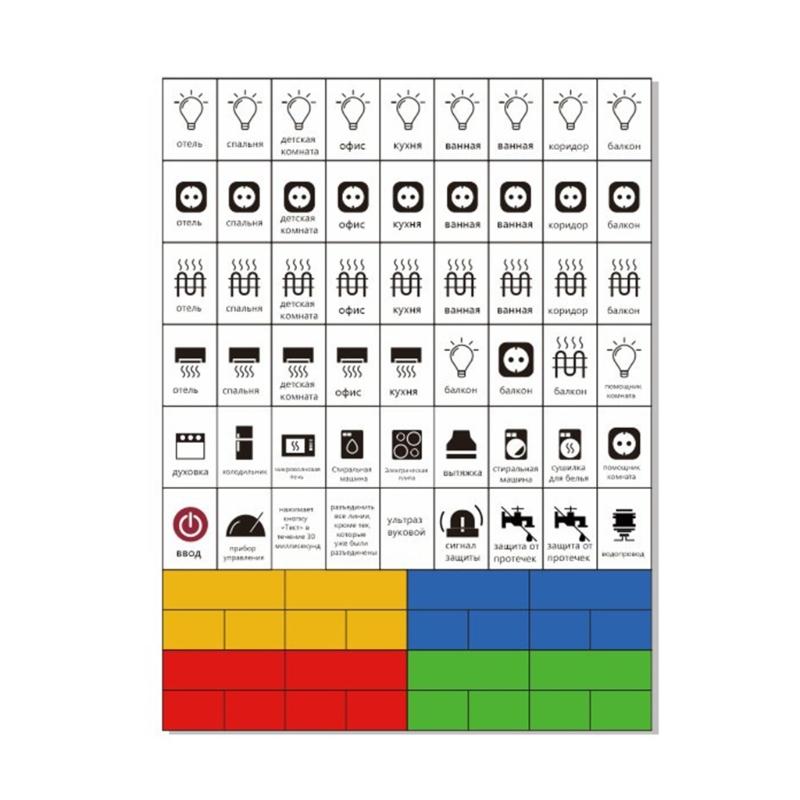 Adhesive Electrical Panel Stickers Labels Customizable For Precise Circuit Marking Electrical Panel Identification