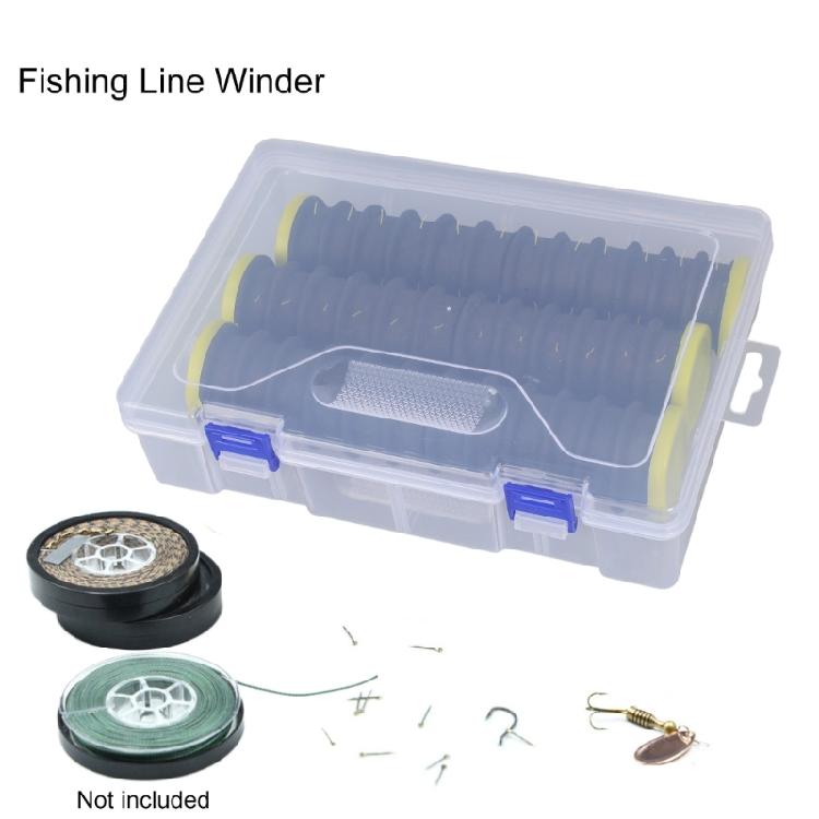 Fishing Line Spooler Winder Fishing Line Storage Holder Organizers with 12 Line Slot Keep Your Line Entanglements Frees