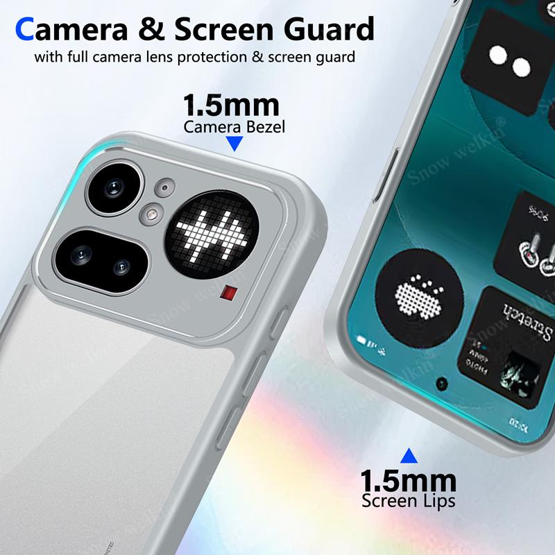 Transparent Silicone Case For Nothing Phone 4A Pro NothingPhone 4A Pro 4APro PC Back TPU Bumper Shockproof Phone Cases Cover