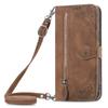 Zipper Leather Flip Wallet Case For OPPO Find X6 X8 Pro Reno 12 12F 13 Pro 7 7A 8 Lite A40 A40M A60 A80 A18 A38 A79 Phone Cover