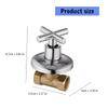 Multipurpose Aluminum Alloy Concealed Water Valves DN15 Female Thread NPT for Home and Commercial Water Systems