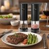 With Adjustable Coarseness Automatic Spice Mill Refillable Salt and Pepper Grinding Bottle  Cooking