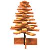 Decorative Christmas Tree Wax Brown 60 Cm Solid Pine Wood