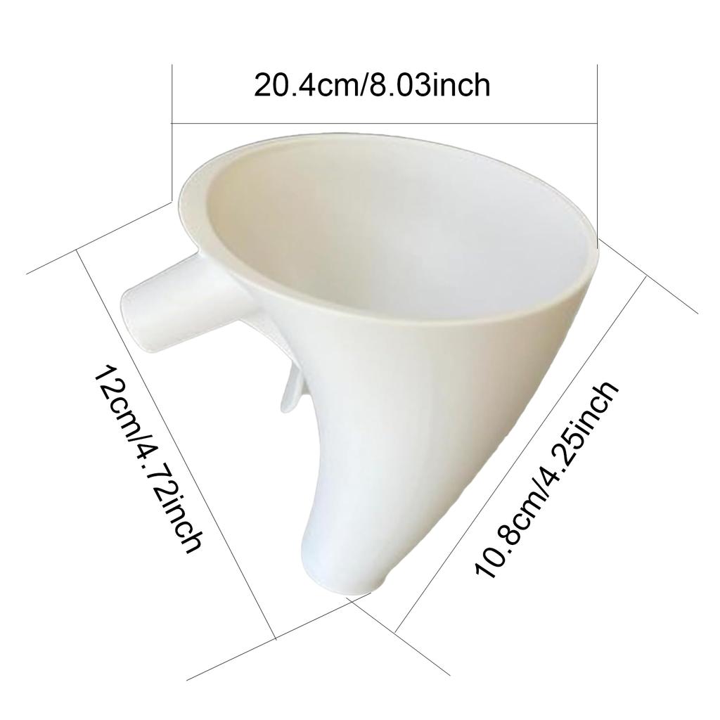 Flour Funnel Lightweight Stand Mixer Attachment Easy Pour Kitchen Accessories Replacement for Kitchen Aid Artisan KSM150 5-Quart