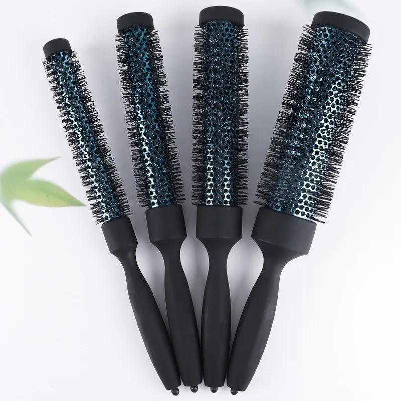 Lange Keramik-Haarbürste Hitzebeständig Professionelle Salon-Friseurbürste für Föhn und Locken Hohe Qualität Chinesische Manufaktur