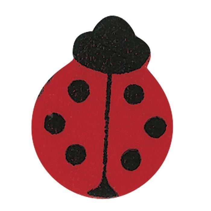 Objet décoratif - sct.-LS - Coccinelle en bois - 2,5 cm - 24 pièces - Mixte