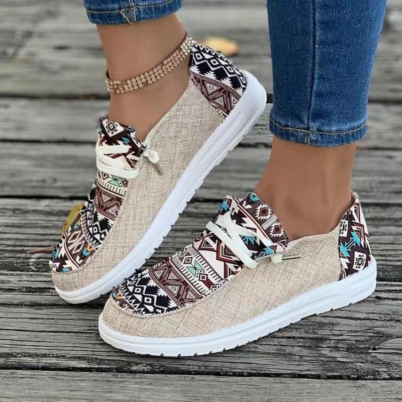 Buty płócienne Damskie płaskie buty codzienne Modne damskie buty materiałowe
