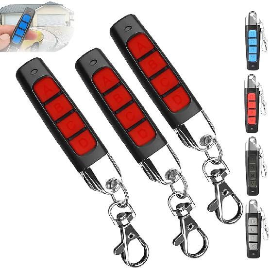 4-in-1 Remote Control Duplicator, Remote Control Duplicator for Cars, Wireless Cloning Key Fob Duplicator, 433MHz Copy Remote Controller, Universal