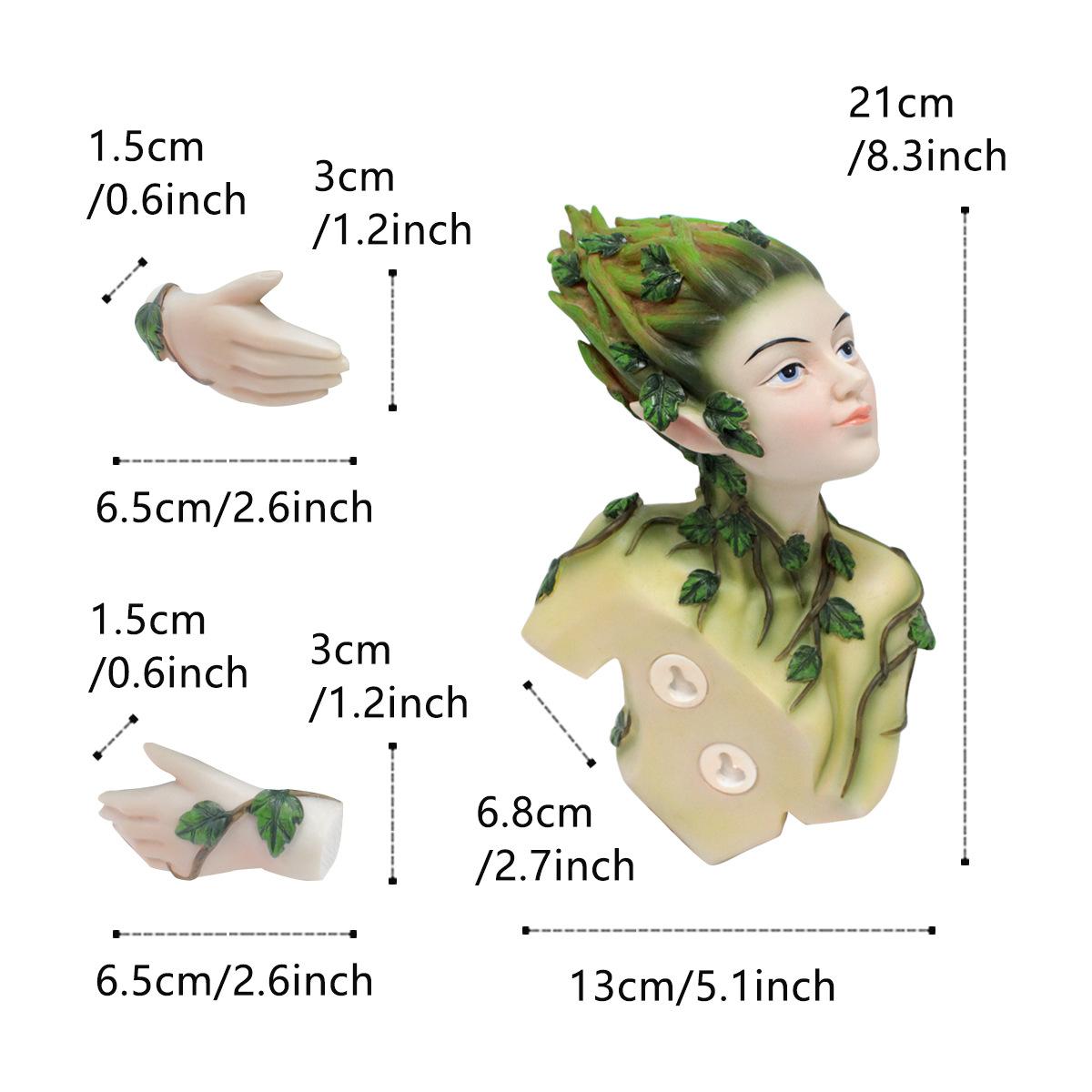 

Tree Vine Fairy Pendant, Resin Outdoor Courtyard Tree Face Hanging, Landscape Decor Tree Monster Ornament