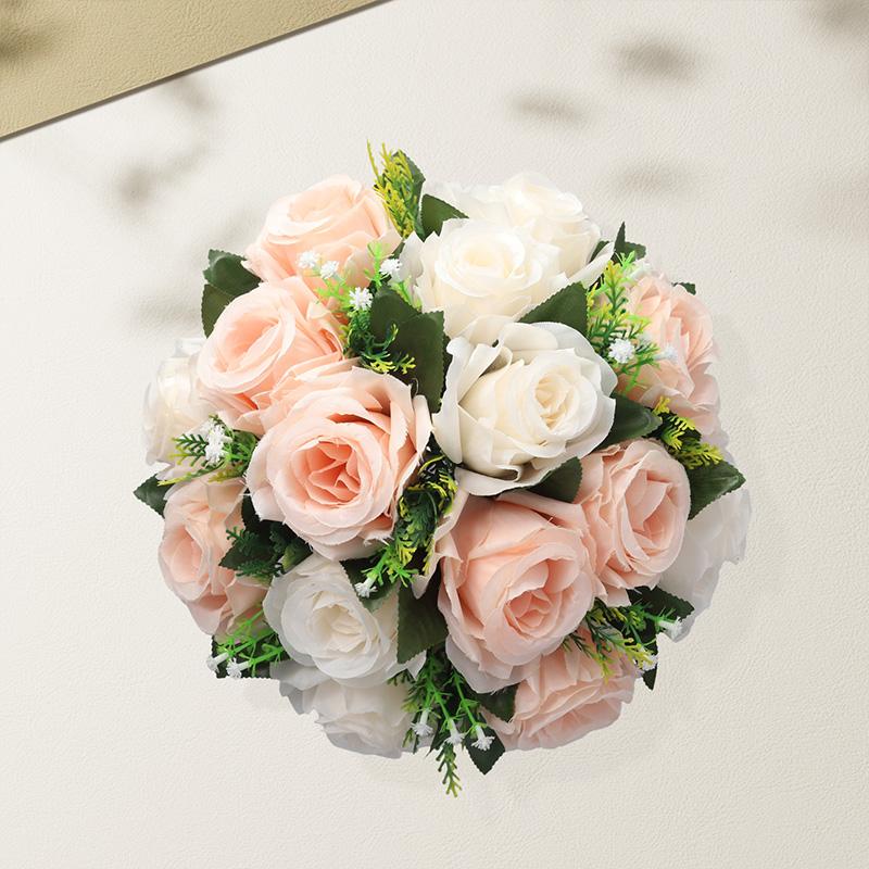 1PC Boule de Roses Boule de Fleurs en Soie Décoration de Fête de Mariage Pièce Maîtresse Décorations de Table Fleurs Artificielles
