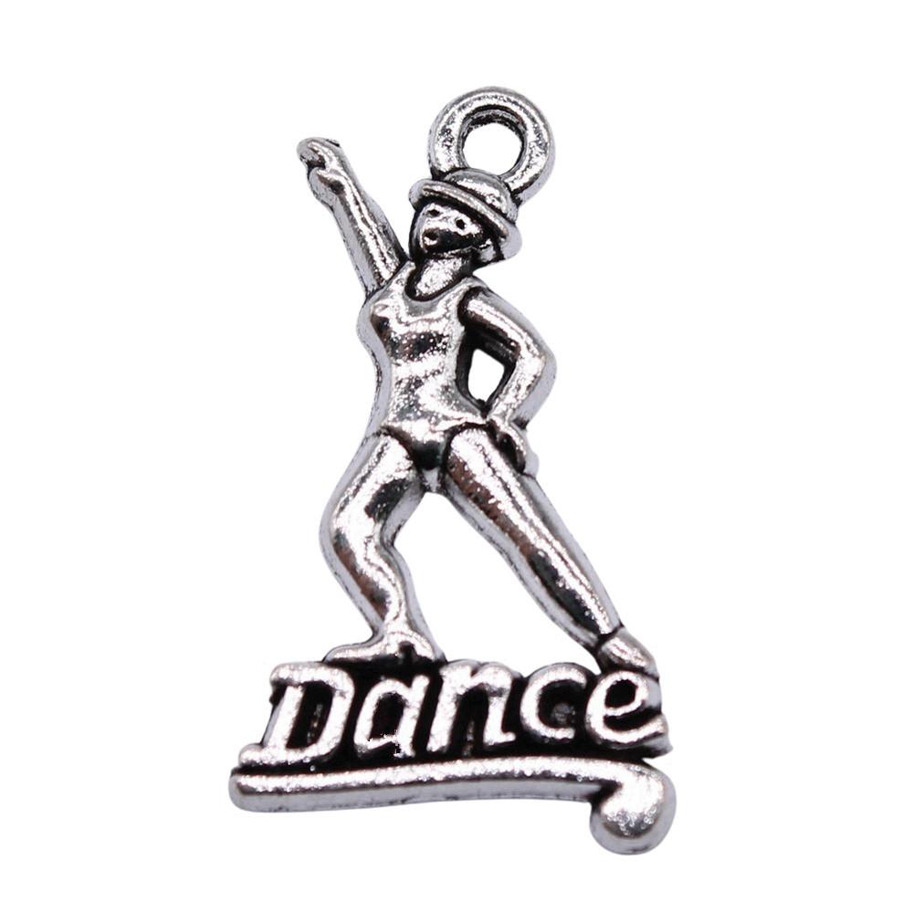 Dancing Boys Charms Girls Pendants For Dance Themed Jewelry Accessories Alloy