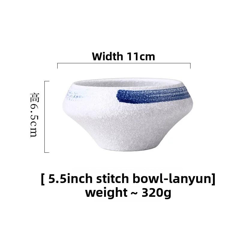Japanese Style Ceramic Conical Bowl Creative Dessert Simple Deep Salad Bowl Commercial Rice Elegant Soup noodle ramen bowl