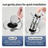 2pcs Poping Up Sink Drain Stoppers with Fine Meshes Filter Easyly Touches Operation for Bathroom Vanities