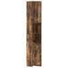 Bathroom Cabinet Smoked Oak 30x30x183.5 Cm Engineered Wood