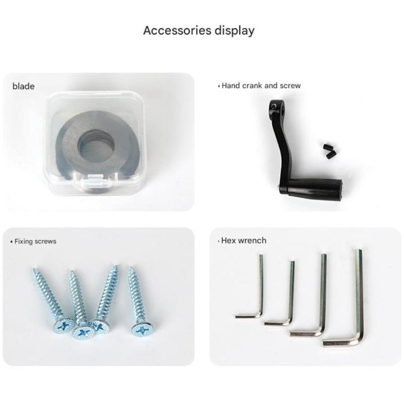 Wire Stripper Featuring Automatic Mode Hand Crank Function with 6 Hole Input for Household DIY Cable Stripping Tool