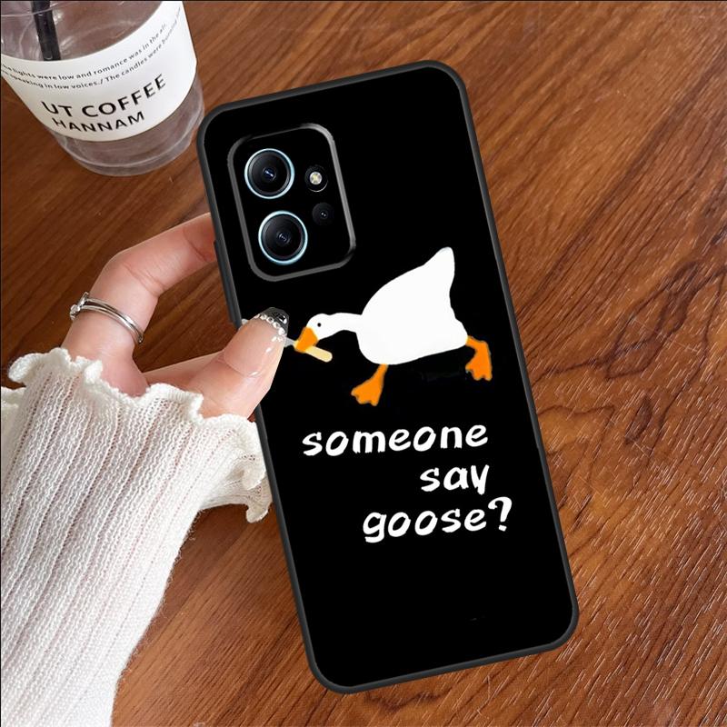 Cartoon Cute Goose Case For Xiaomi Redmi 12C 13C 14C 10C Redmi Note 13 Pro 14 12 11 9 10 9S 10S 11S 12S Cover