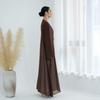 Loriya Summer Double Sleeve Chiffon Cardigan with Headscarf - LR842
