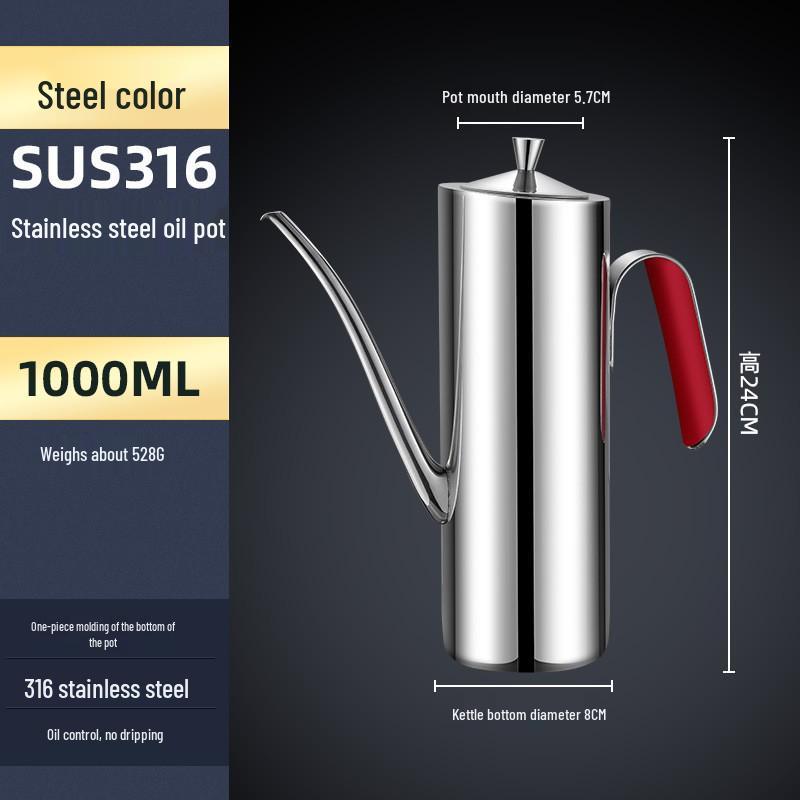 304 Stainless Steel Multi-Purpose Oil and Spice Bottle for Kitchen