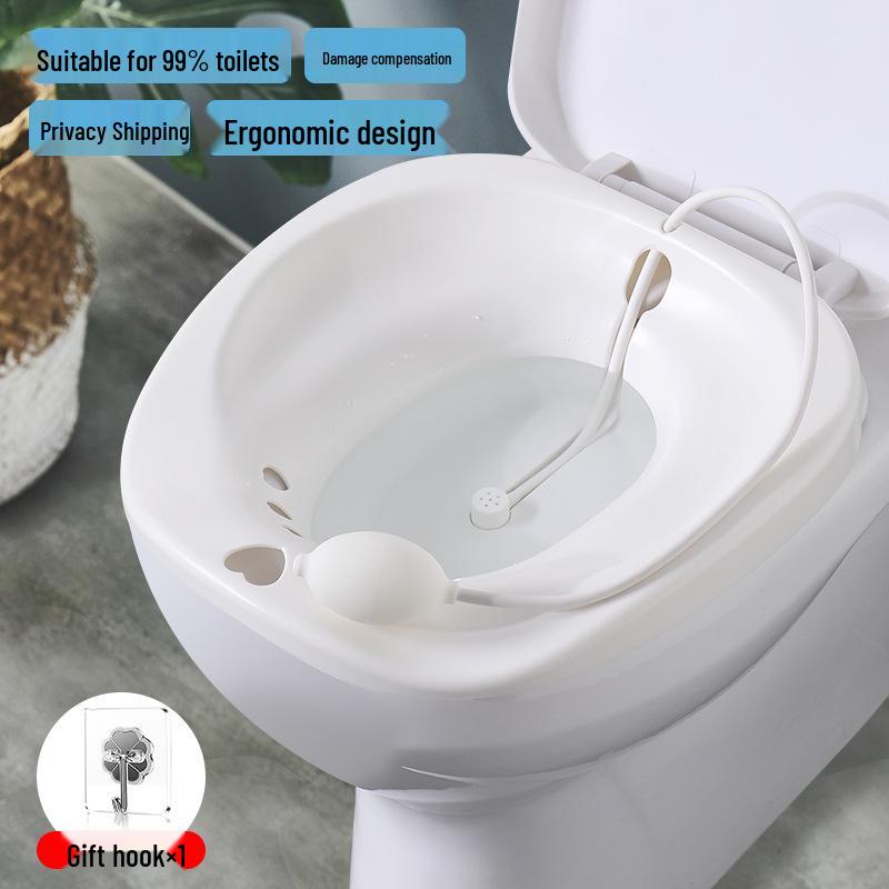 Portable Sitz Bath for Soothing and Hygiene: Ideal for Postpartum, Hemorrhoid Relief, Female Care, and Soaking.