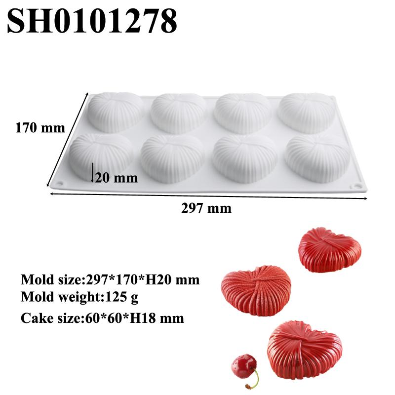 

Силиконовая форма для торта в форме сердца Силиконовый противень для выпечки шоколадного мусса Десерт Свадьба День святого Валентина Товары Формы для торта