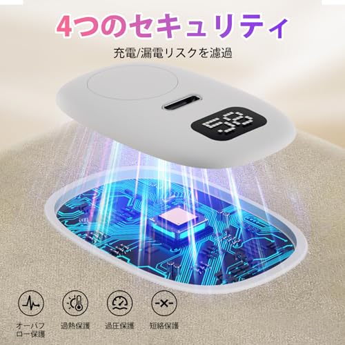 Neck & Waist Heating Scarf, 45/50/55/60℃, USB Heating Belt, 35cm Wide Heating Area, Matrix Graphene, 10000mAh, Washable