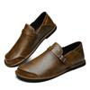 Fashion New Breathable Mens Wedding Shoes Genuine Leather Mens All-match Loafers High Quality Mens Slip On Shoes Lightweight Men's Flats