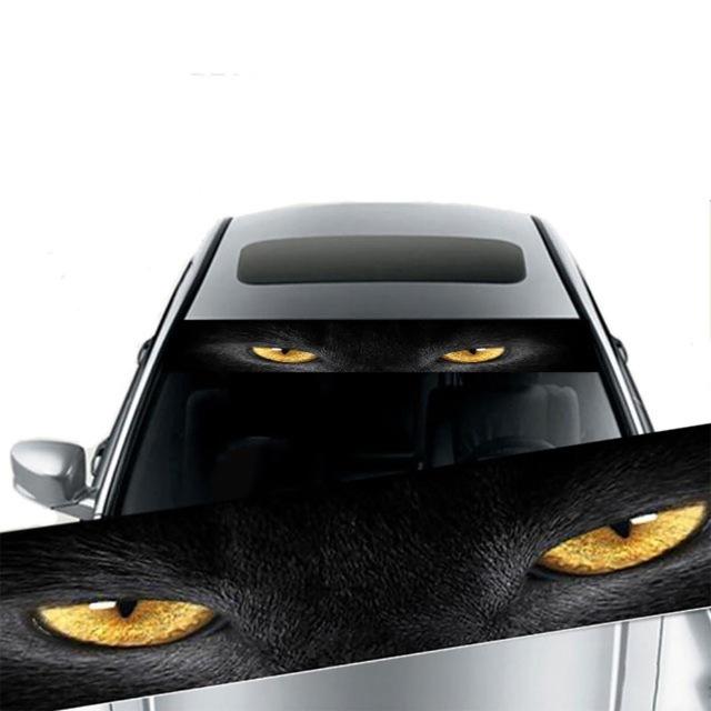 Waterproof Car Windshield & Sunshade Decorative Stickers - Personalized Front & Rear Modifications