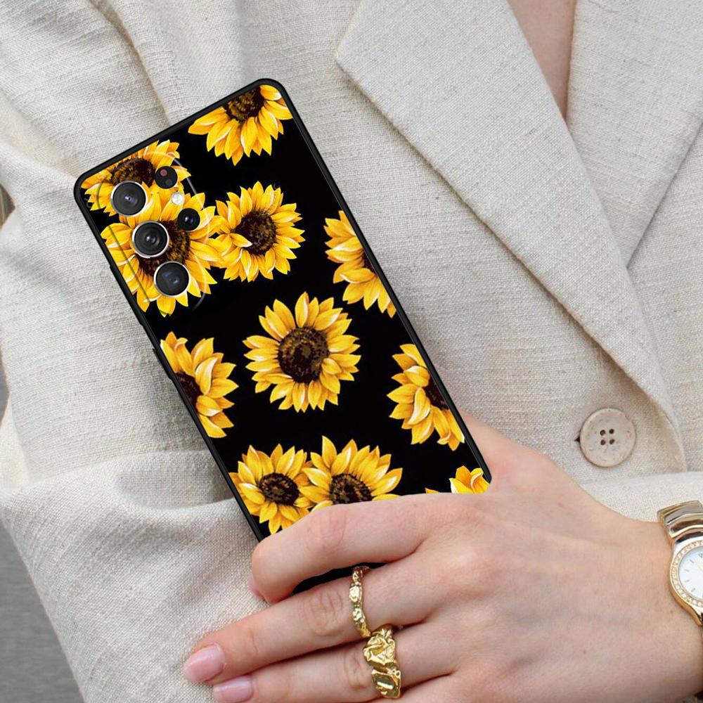 beautiful flower of sunflower flower Cell Phone Case for Samsung Galaxy S26 Ultra S25 S24 S23 S22 S21 S20 Note10 Cover
