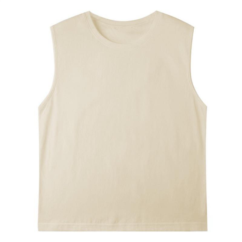 

Летняя женская футболка без рукавов с жилетом 2XL бежевый