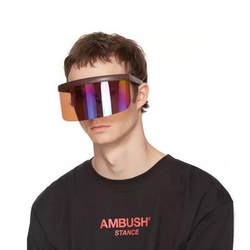 Oversized Exaggerated Visor Wrap Shield 