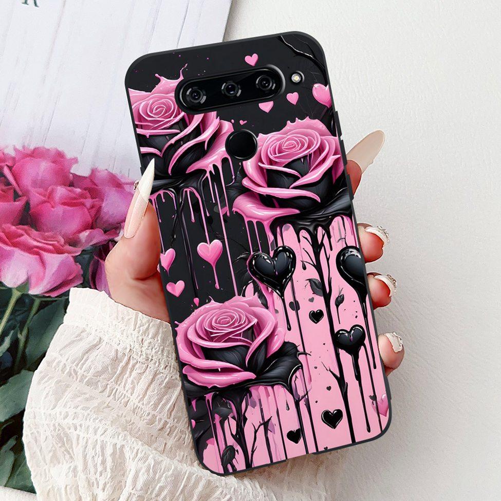 Funda For LG V40 ThinQ Case Cover Silicone Luxury Fashion Cute Cat Cool Shockproof Bumper Casing For LG V405 LM-V405 LM-V409N