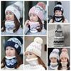 Elastic Woolen Hat Soft Hooded Thermal Cap Korean Style Knitted Scarf  Winter