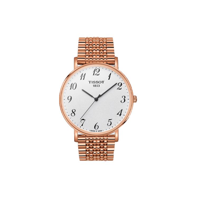 

TISSOT Phantom Time Collection Quartz Movement Men s Watches Watch 42mm White Dial T109.610.33.032.00 Rose Gold Strap