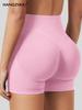 Dfyne Damen High-Waist Nahtlose Yoga-Shorts - Hüfthebend, Enganliegende Fitnessbekleidung