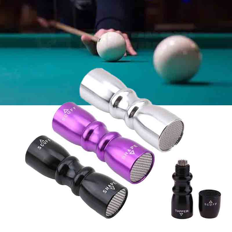 3 in 1 Cue Tip Shaper Billiard Snooker Pool Cue Tip Shaper Snooker Cue Tips Multifunction Tool Shaper Scuffer Aerator Tapper