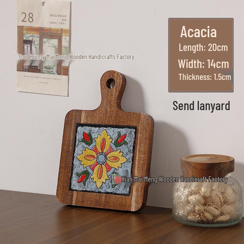 Massivholz Hitzebeständiger Esstischuntersetzer & Untersetzer