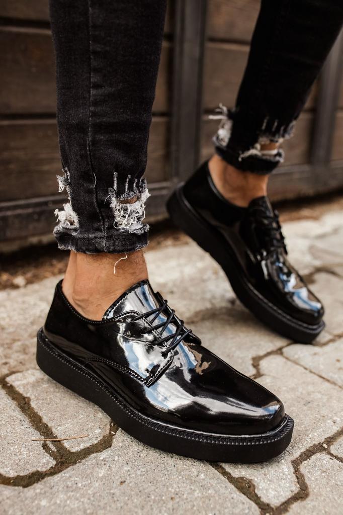 Chekich H New Collection CH001 Classic Lace Men Shoe White Black Brown Tan