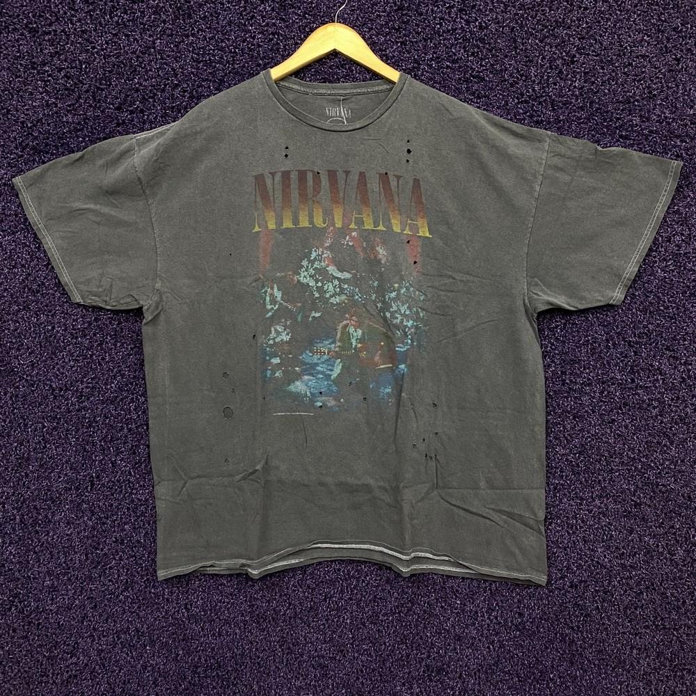 Nirvana Unplugged oversized vtg style Tshirt size one size Unisex T-Shirt XXXXL